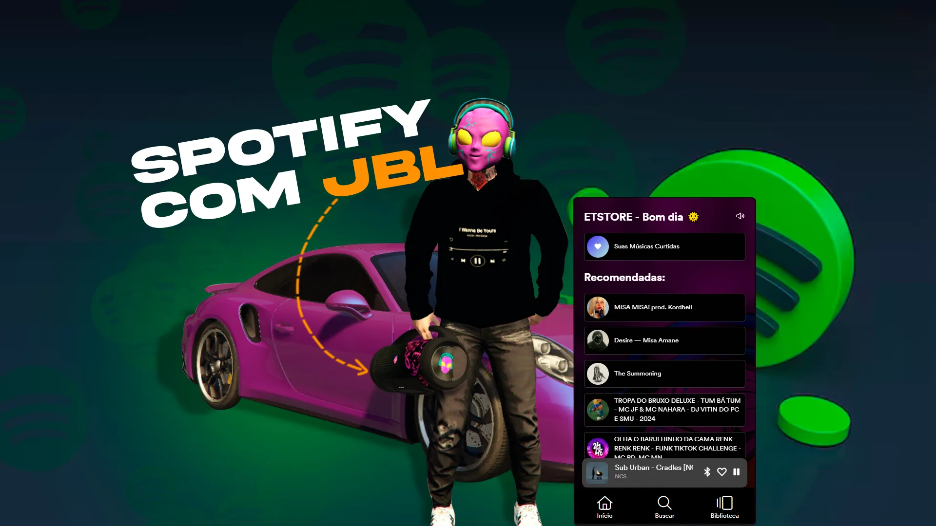 Spotify com JBL