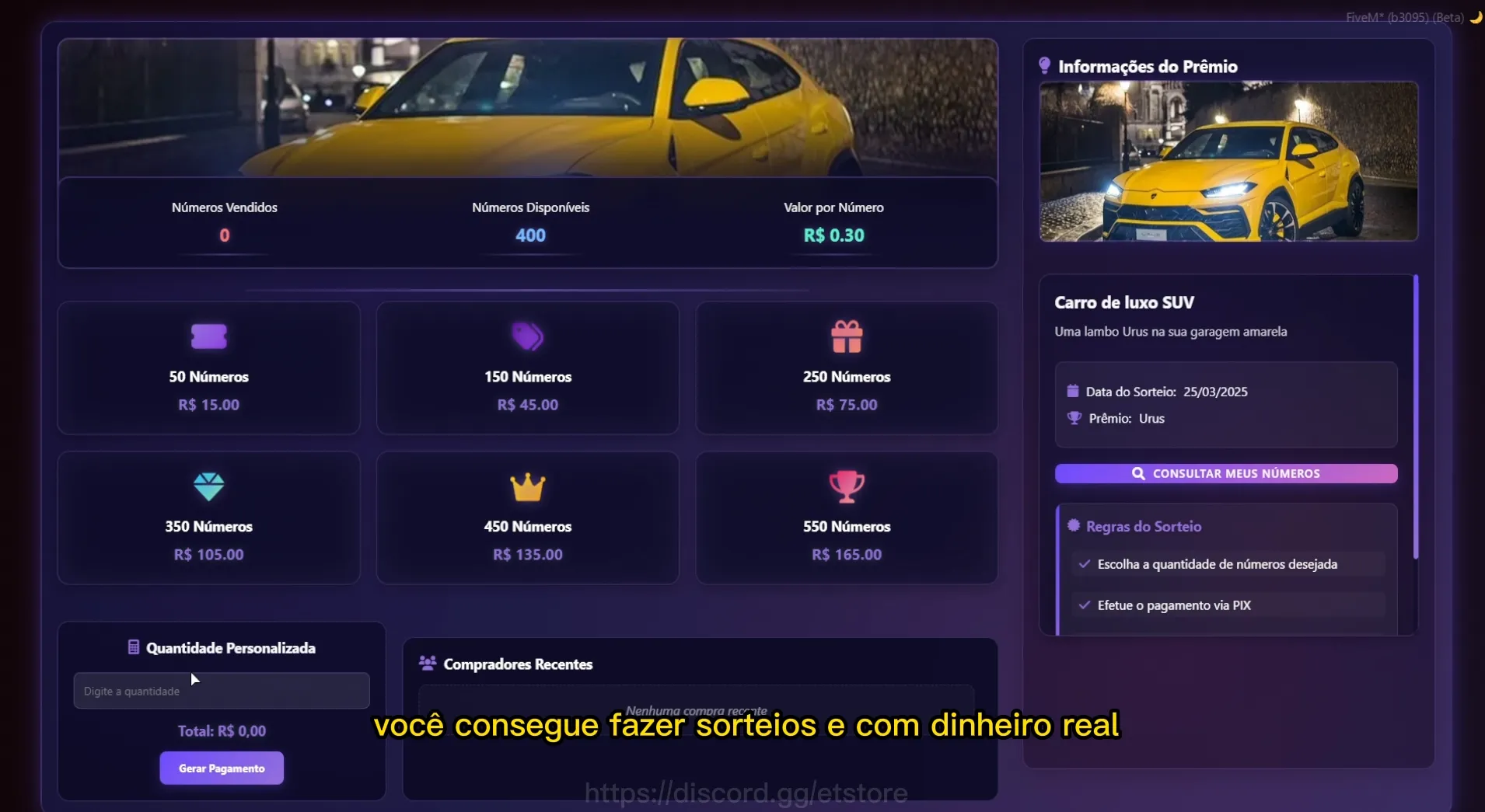 Rifas dentro do jogo 3