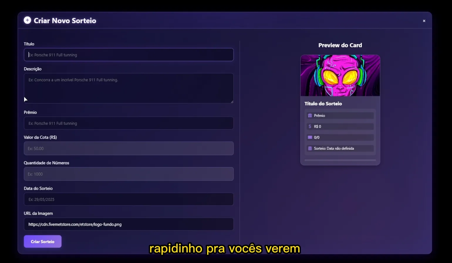 Rifas dentro do jogo 6