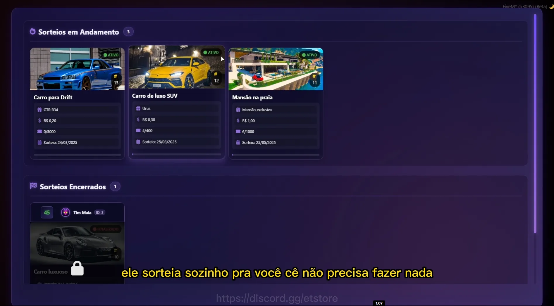 Rifas dentro do jogo 7