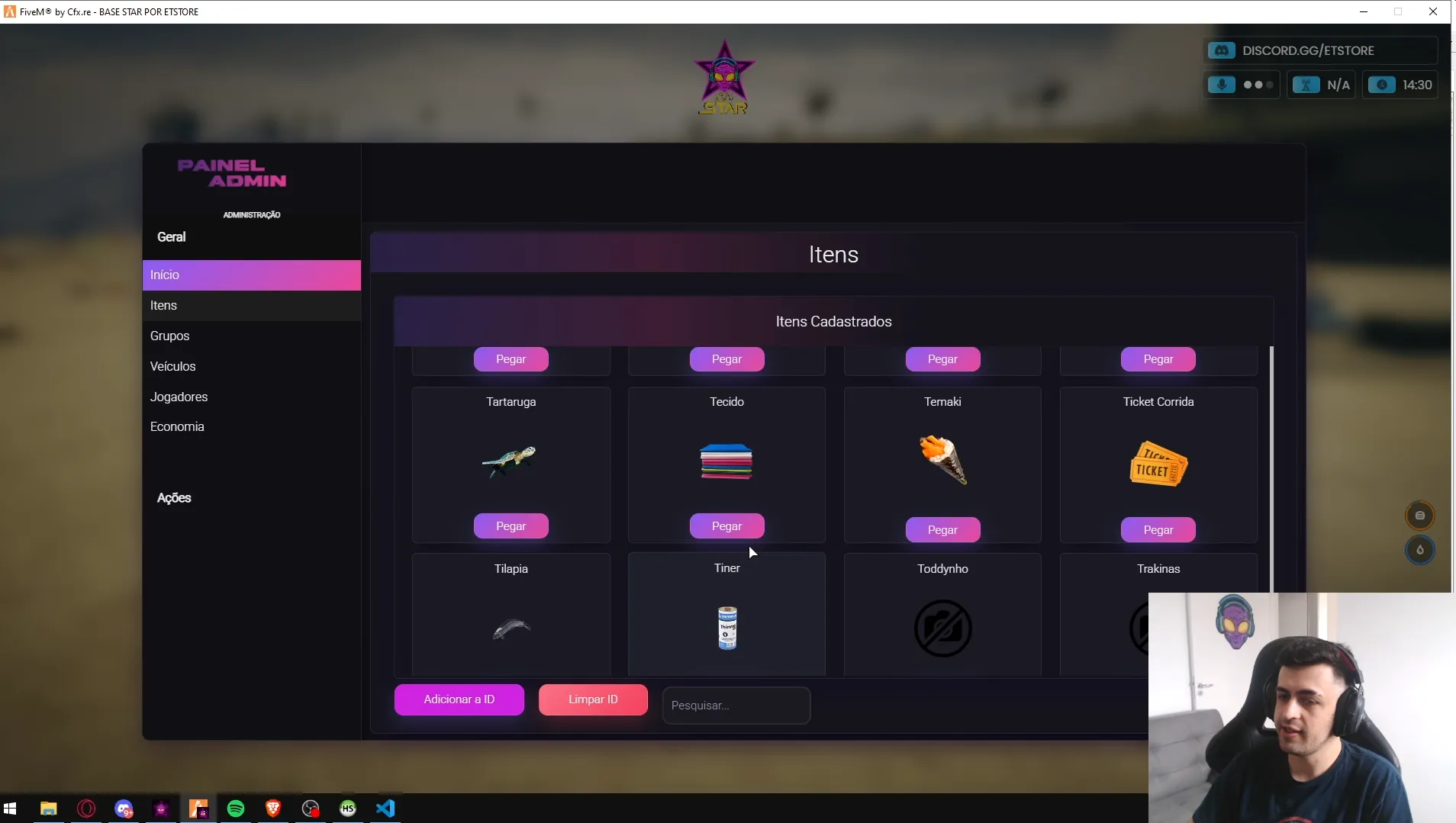 Painel Admin