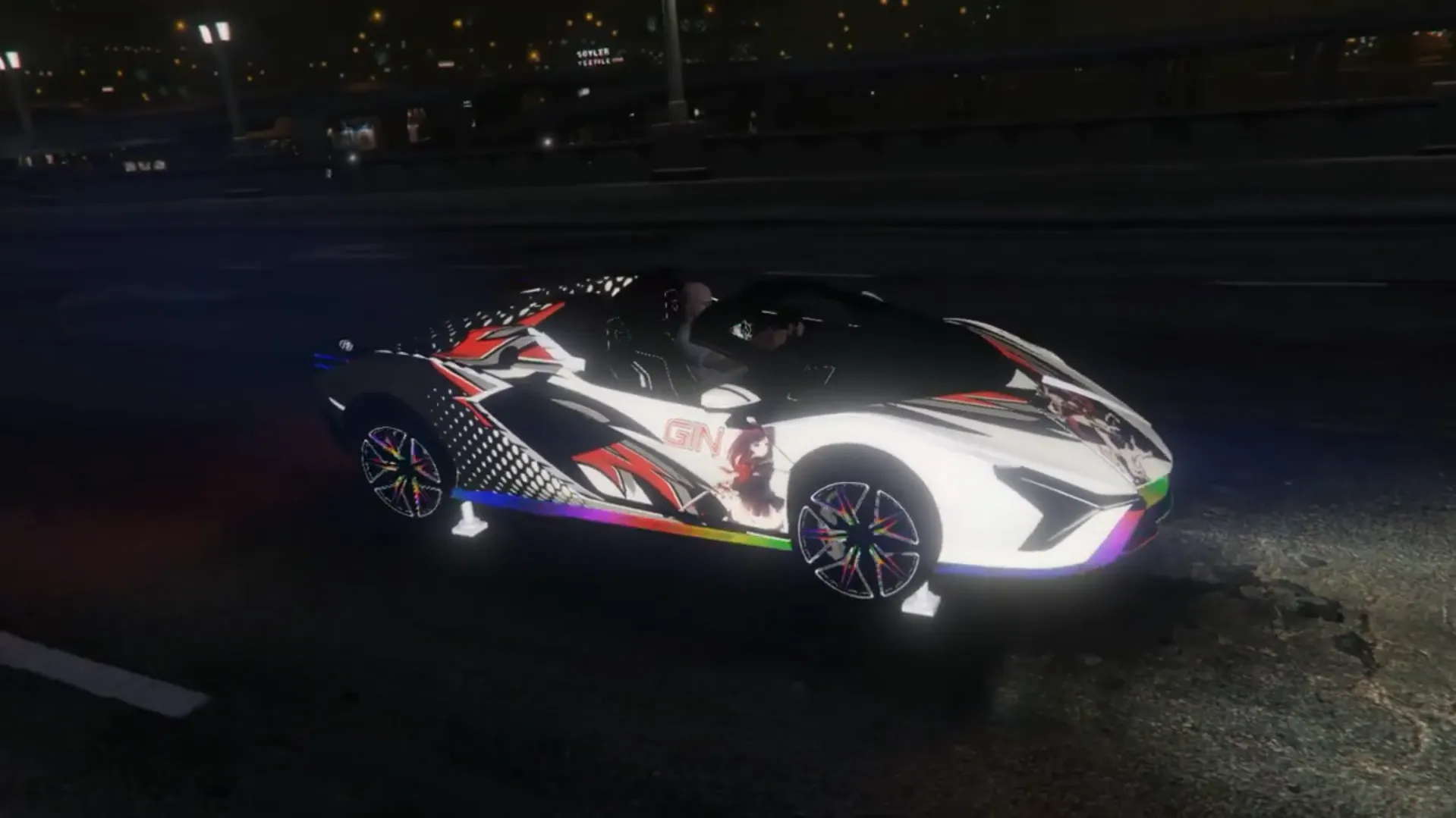Lamborghini Sian Com animação RGB