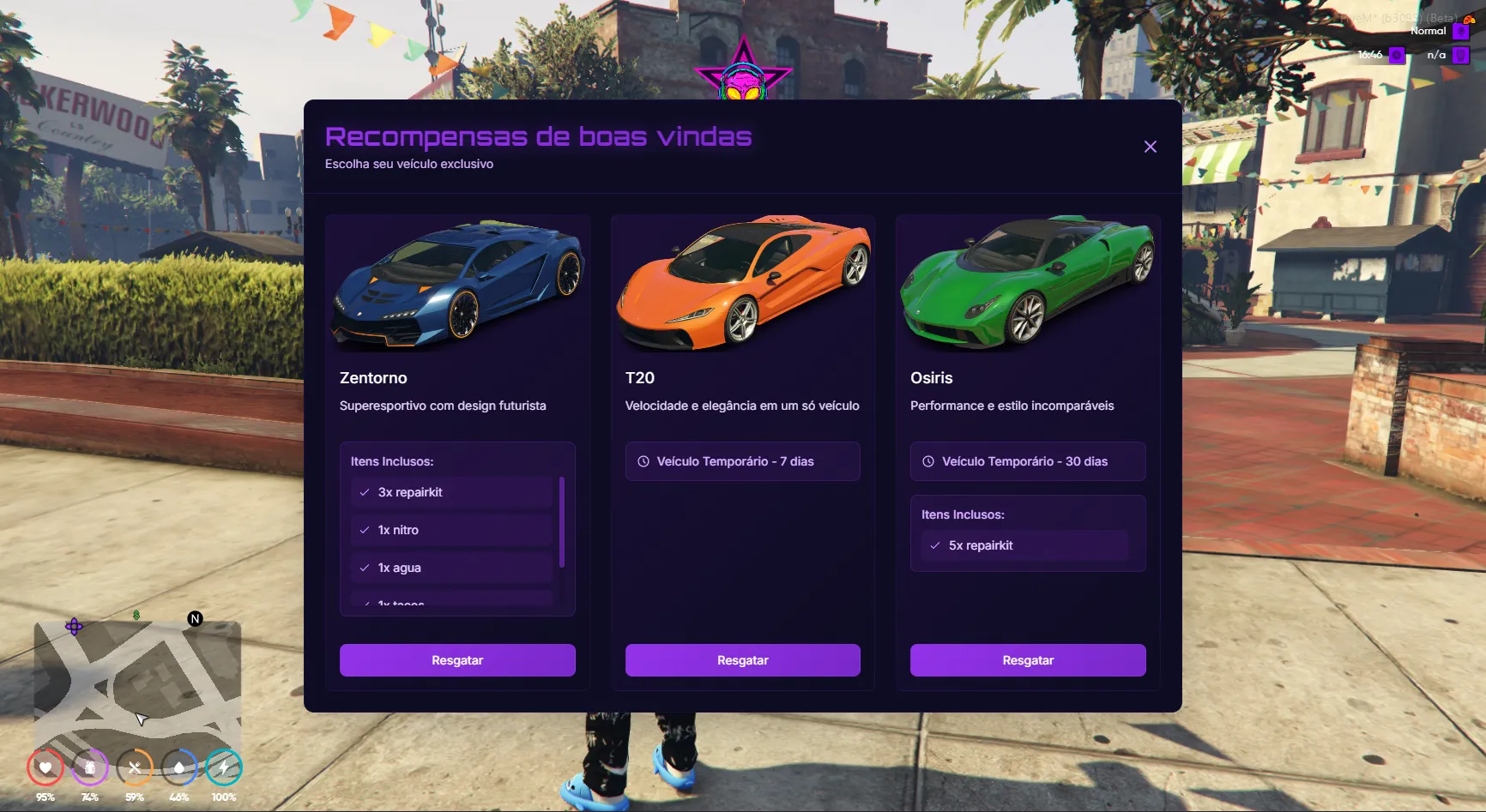 Recompensa de boas vindas