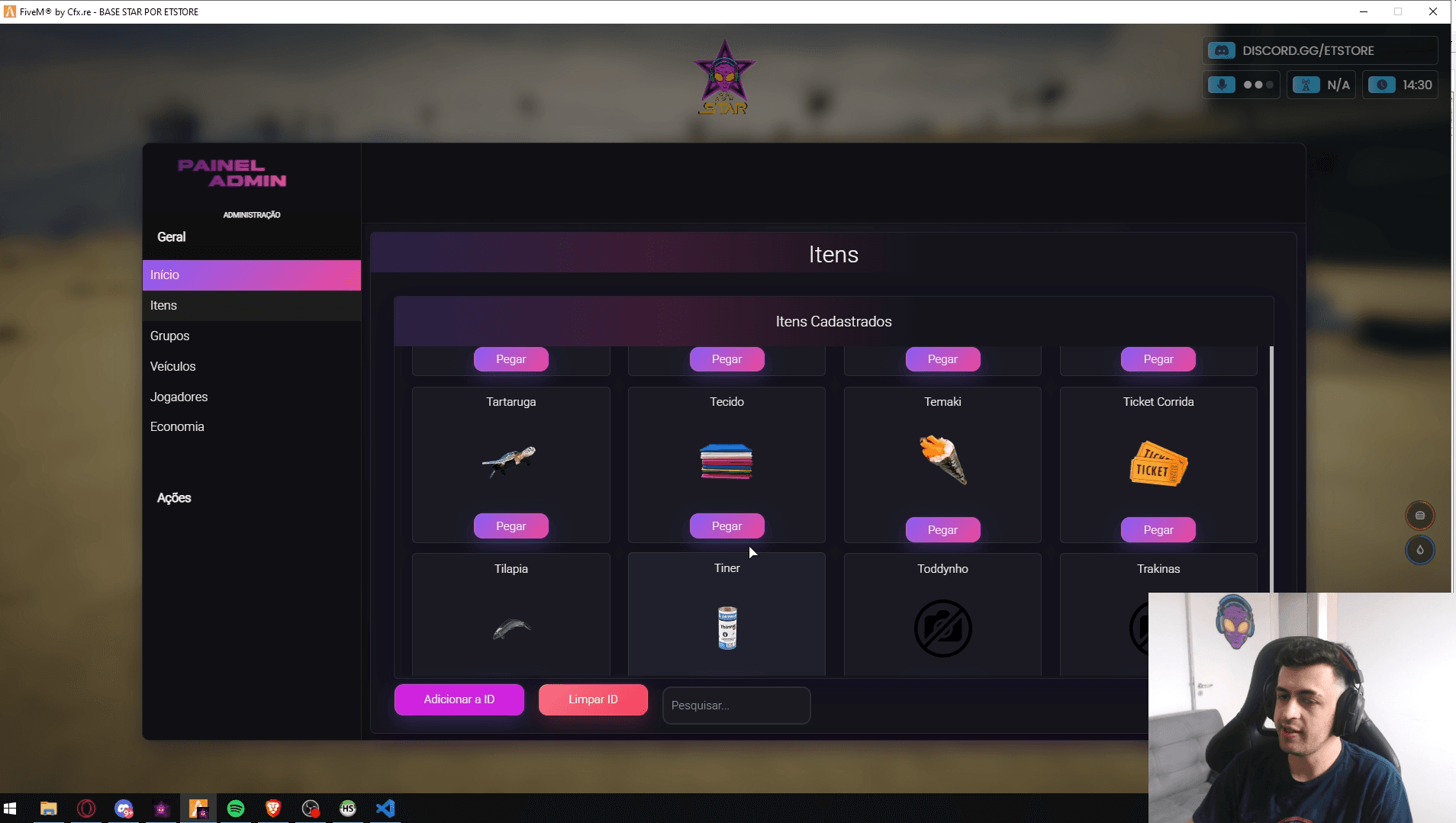 Painel Admin