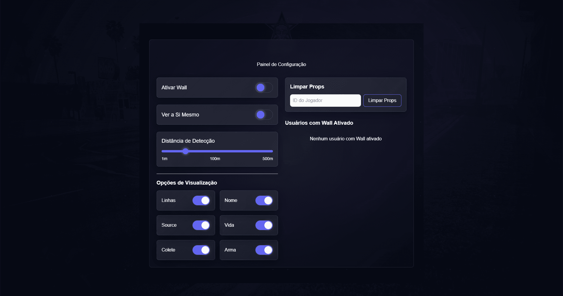 Wall com interface